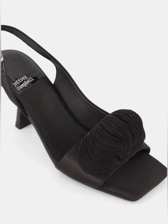 Jeffrey Campbell Shoes - Jeffrey Campbell Duffy Kitten Heels in Black Satin Size 8